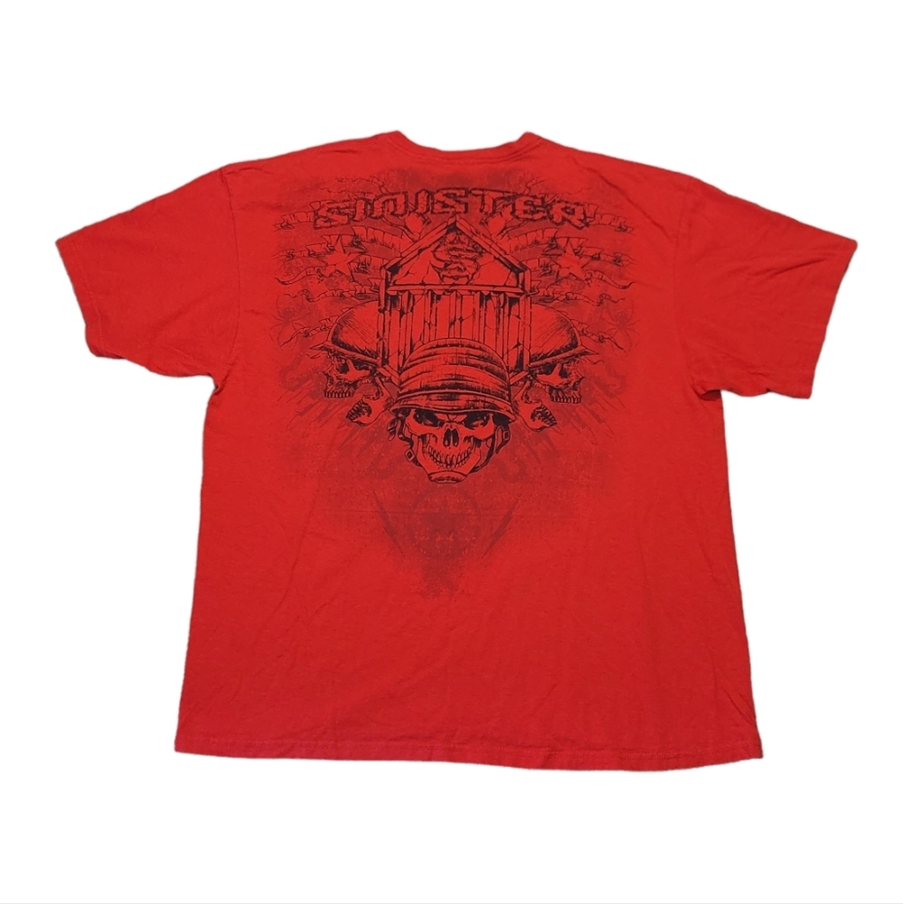 Official Sinister Brand Skull Size XXL Red T-Shirt